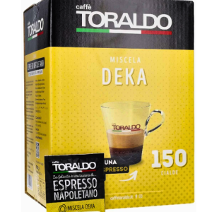 Caffè Toraldo Miscela Dek koffeinfrei Pads 150